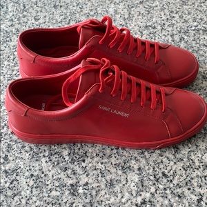 Saint Laurent Andy Leather Low-Top Sneakers 42 (9)